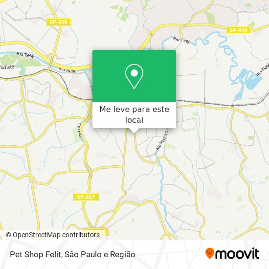 Pet Shop Felit mapa