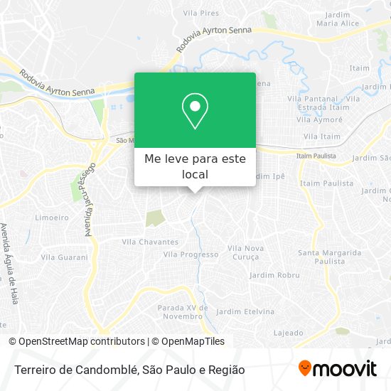 Terreiro de Candomblé mapa