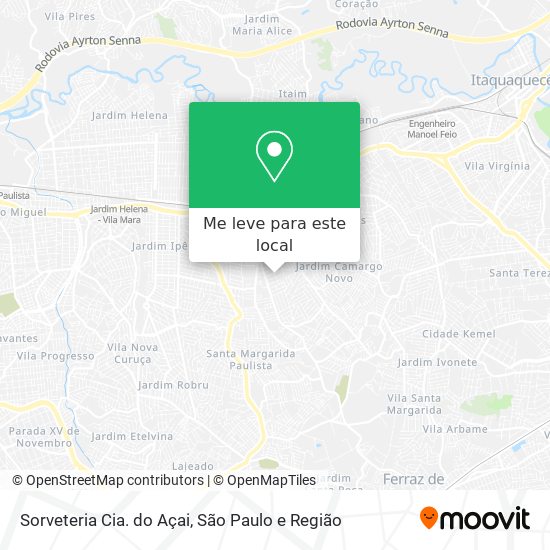 Sorveteria Cia. do Açai mapa