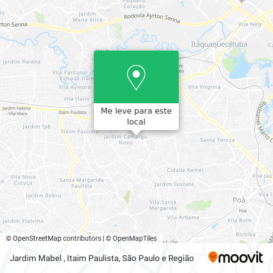 Jardim Mabel , Itaim Paulista mapa