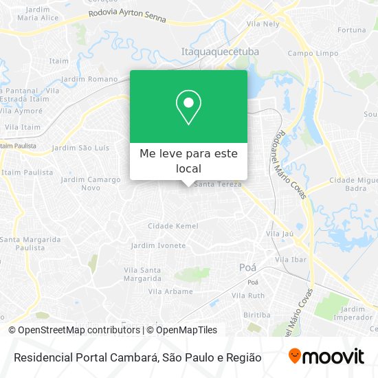 Residencial Portal Cambará mapa