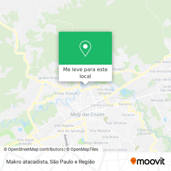 Makro atacadista mapa
