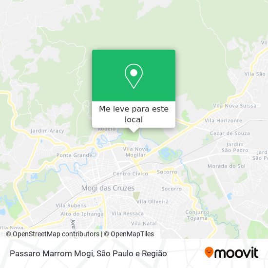 Passaro Marrom Mogi mapa