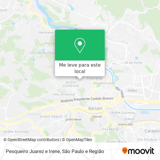 Pesqueiro Juarez e Irene mapa
