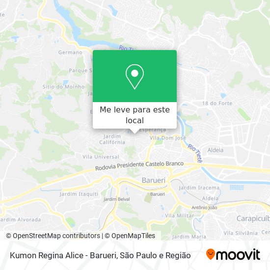 Kumon Regina Alice - Barueri mapa