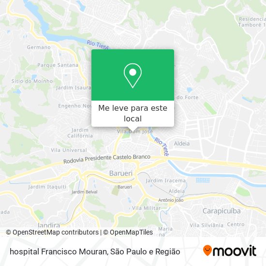 hospital Francisco Mouran mapa