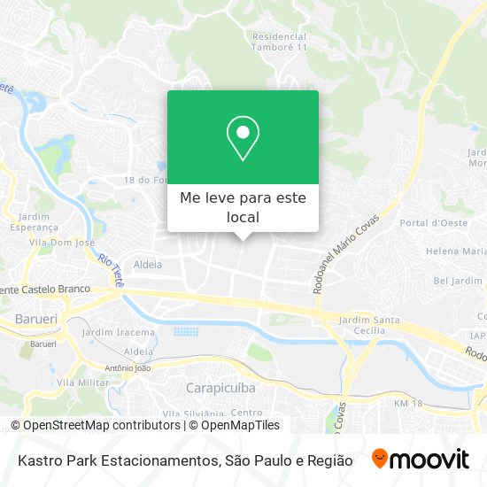 Kastro Park Estacionamentos mapa