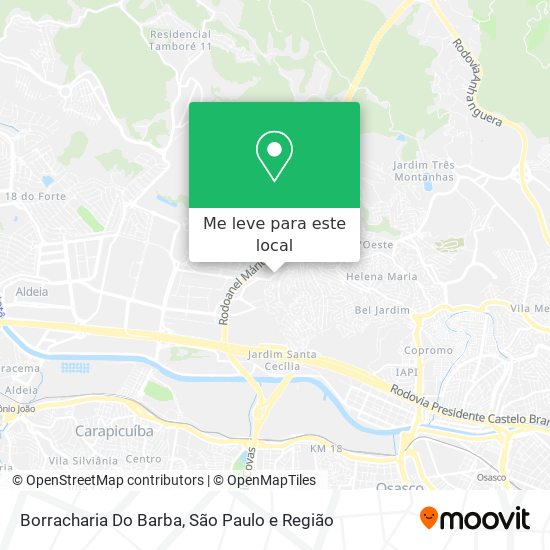 Borracharia Do Barba mapa
