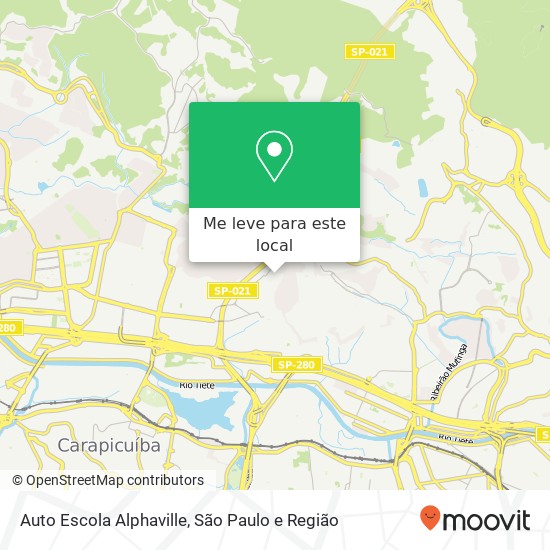 Auto Escola Alphaville mapa