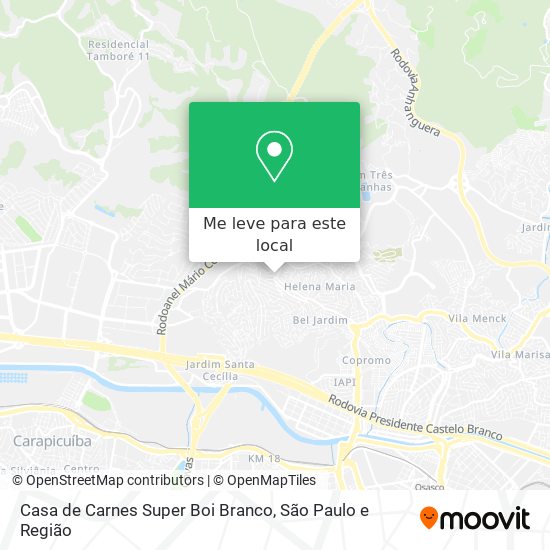 Casa de Carnes Super Boi Branco mapa