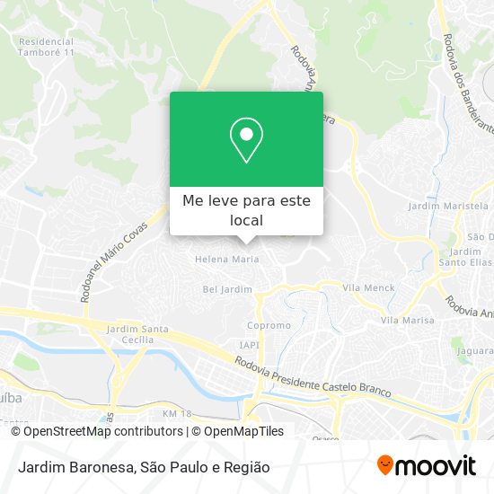 Jardim Baronesa mapa