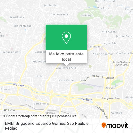 EMEI Brigadeiro Eduardo Gomes mapa