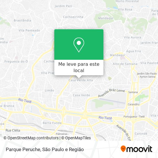 Parque Peruche mapa