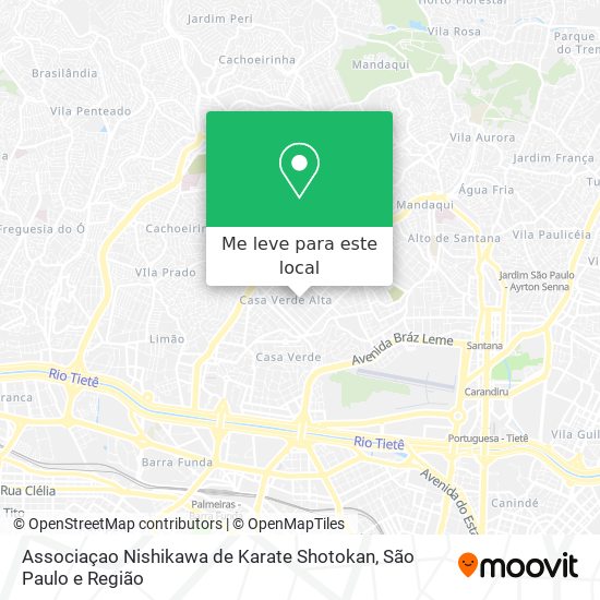 Associaçao Nishikawa de Karate Shotokan mapa