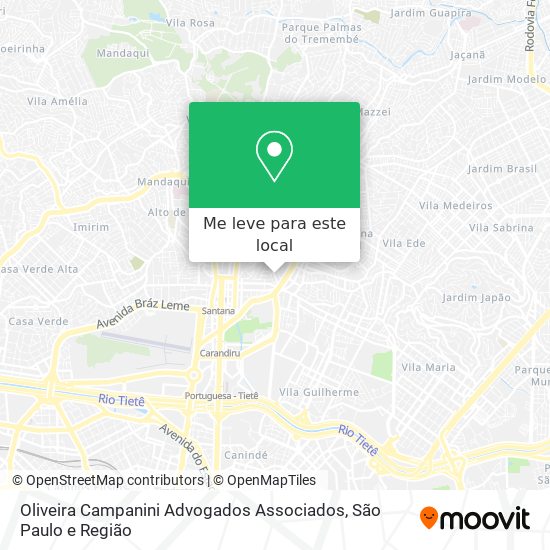 Oliveira Campanini Advogados Associados mapa