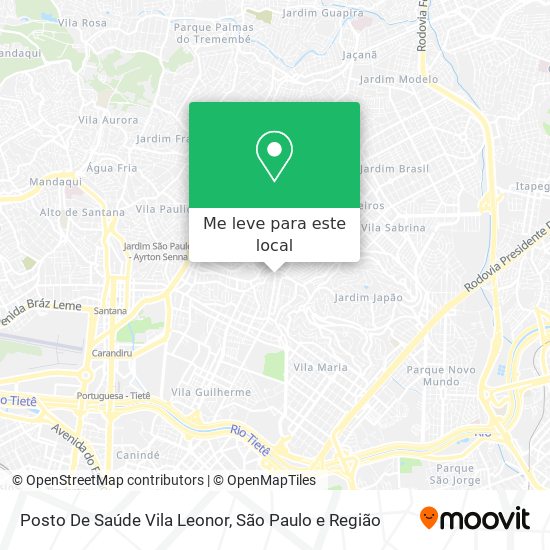 Posto De Saúde Vila Leonor mapa