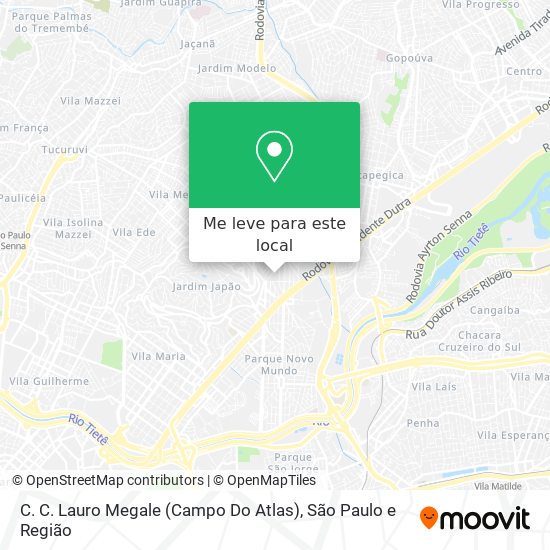 C. C. Lauro Megale (Campo Do Atlas) mapa