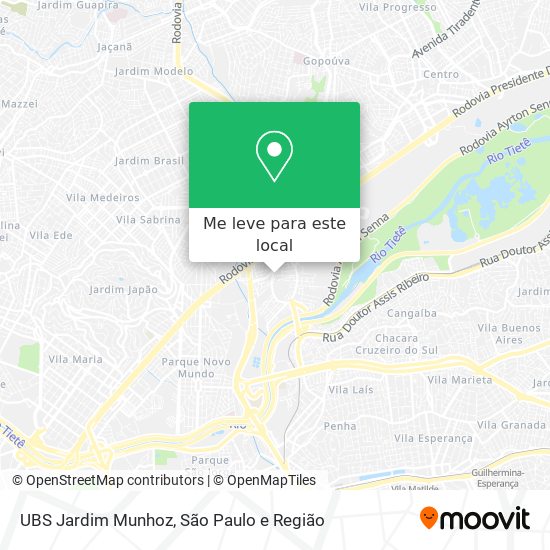 UBS Jardim Munhoz mapa