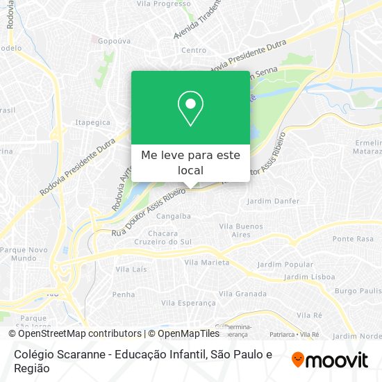 Colégio Scaranne - Educação Infantil mapa