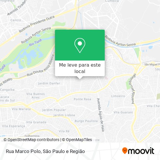 Rua Marco Polo mapa