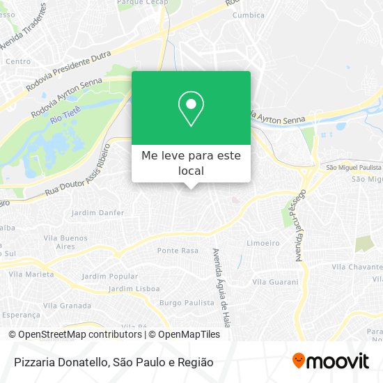 Pizzaria Donatello mapa