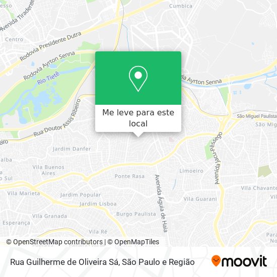 Rua Guilherme de Oliveira Sá mapa