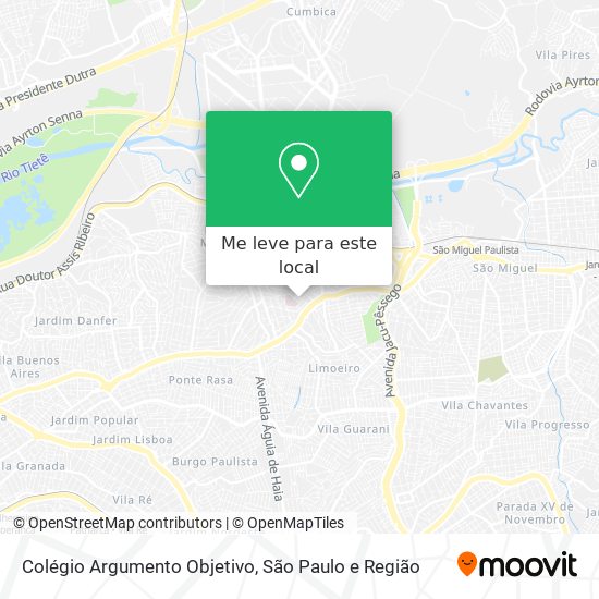 Colégio Argumento Objetivo mapa