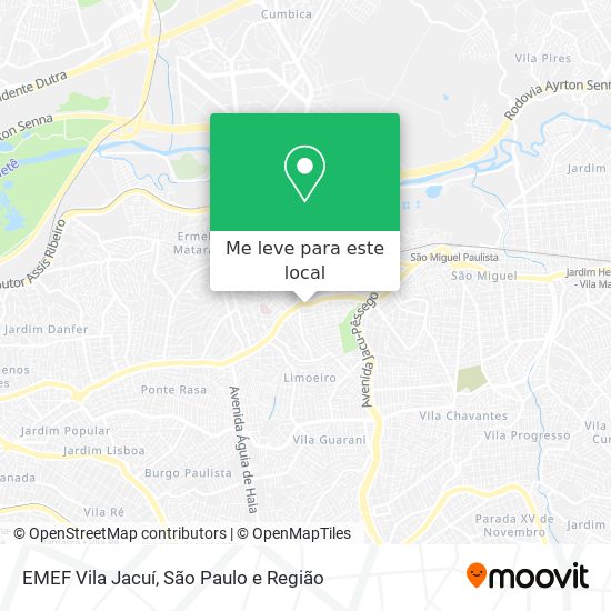 EMEF Vila Jacuí mapa