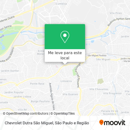 Chevrolet Dutra São Miguel mapa