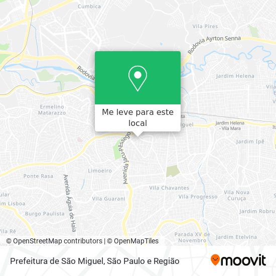 Prefeitura de São Miguel mapa