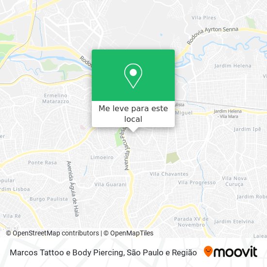 Marcos Tattoo e Body Piercing mapa