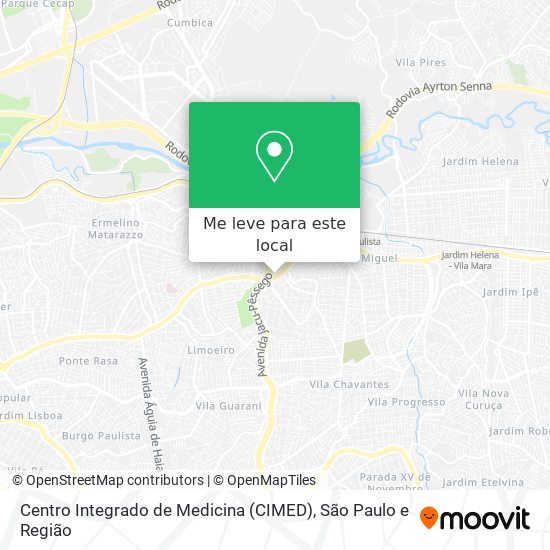 Centro Integrado de Medicina (CIMED) mapa