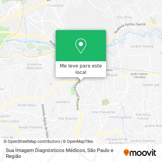 Sua Imagem Diagnósticos Médicos mapa