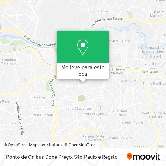 Ponto de Onibus Doce Preço mapa