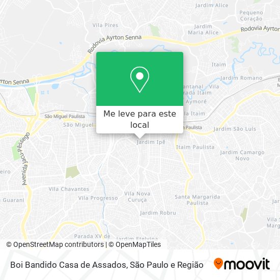 Boi Bandido Casa de Assados mapa