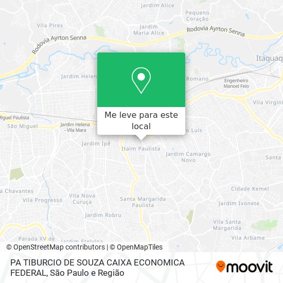 PA TIBURCIO DE SOUZA CAIXA ECONOMICA FEDERAL mapa