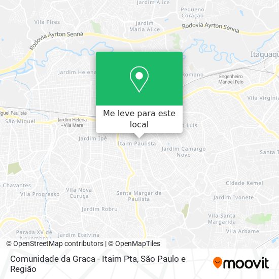 Comunidade da Graca - Itaim Pta mapa