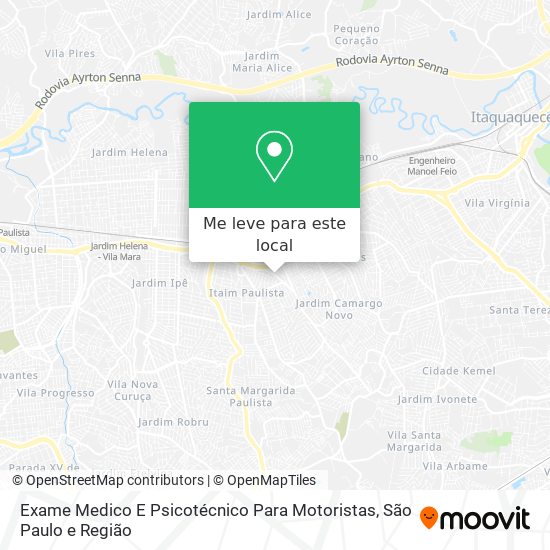 Exame Medico E Psicotécnico Para Motoristas mapa