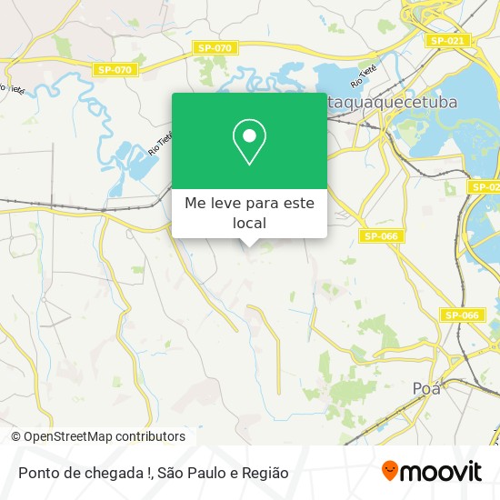 Ponto de chegada ! mapa