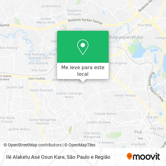 Ilê Alaketu Asé Osun Kare mapa