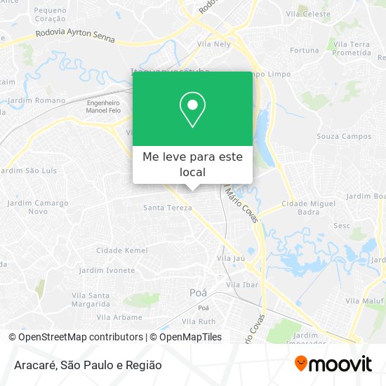 Aracaré mapa