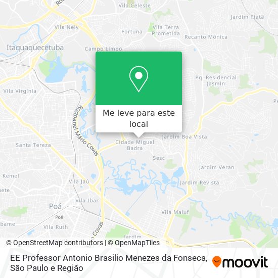 EE Professor Antonio Brasilio Menezes da Fonseca mapa