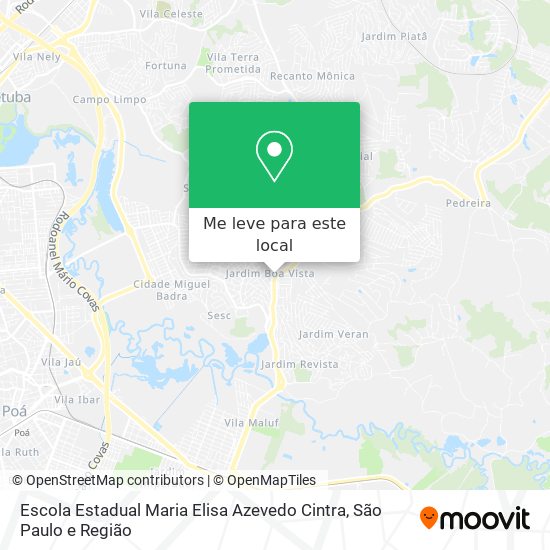 Escola Estadual Maria Elisa Azevedo Cintra mapa
