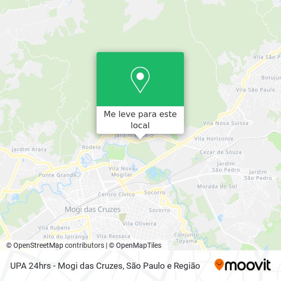 UPA 24hrs - Mogi das Cruzes mapa