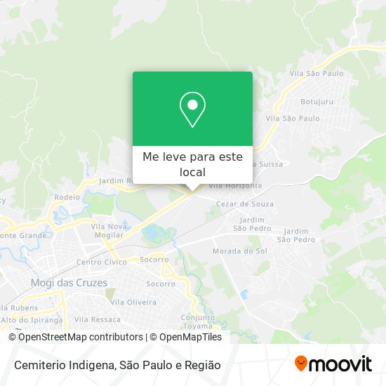 Cemiterio Indigena mapa