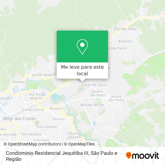Condomínio Residencial Jequitiba III mapa