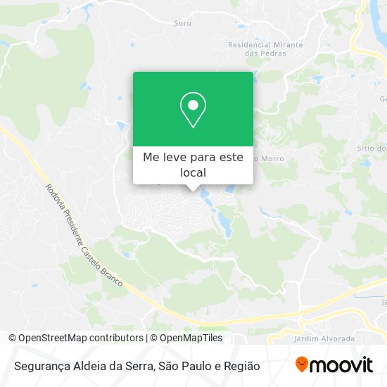 Segurança Aldeia da Serra mapa