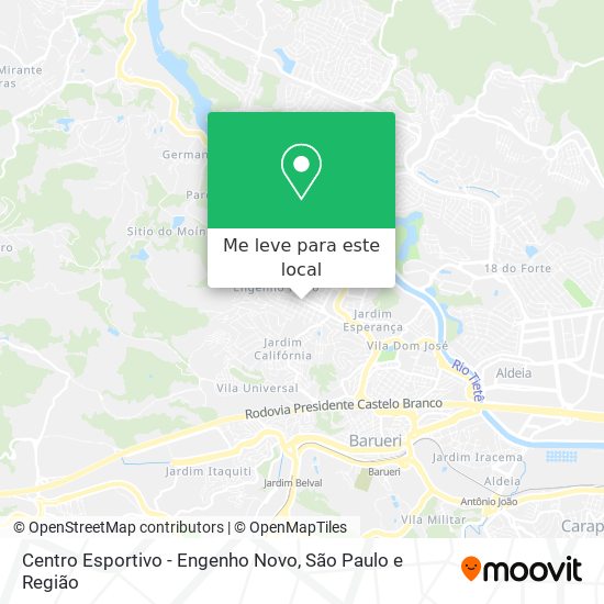 Centro Esportivo - Engenho Novo mapa