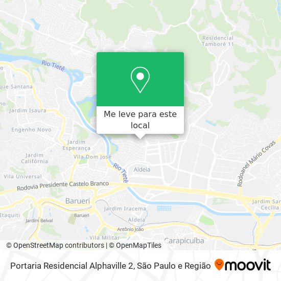 Portaria Residencial Alphaville 2 mapa