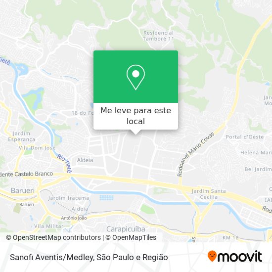 Sanofi Aventis/Medley mapa